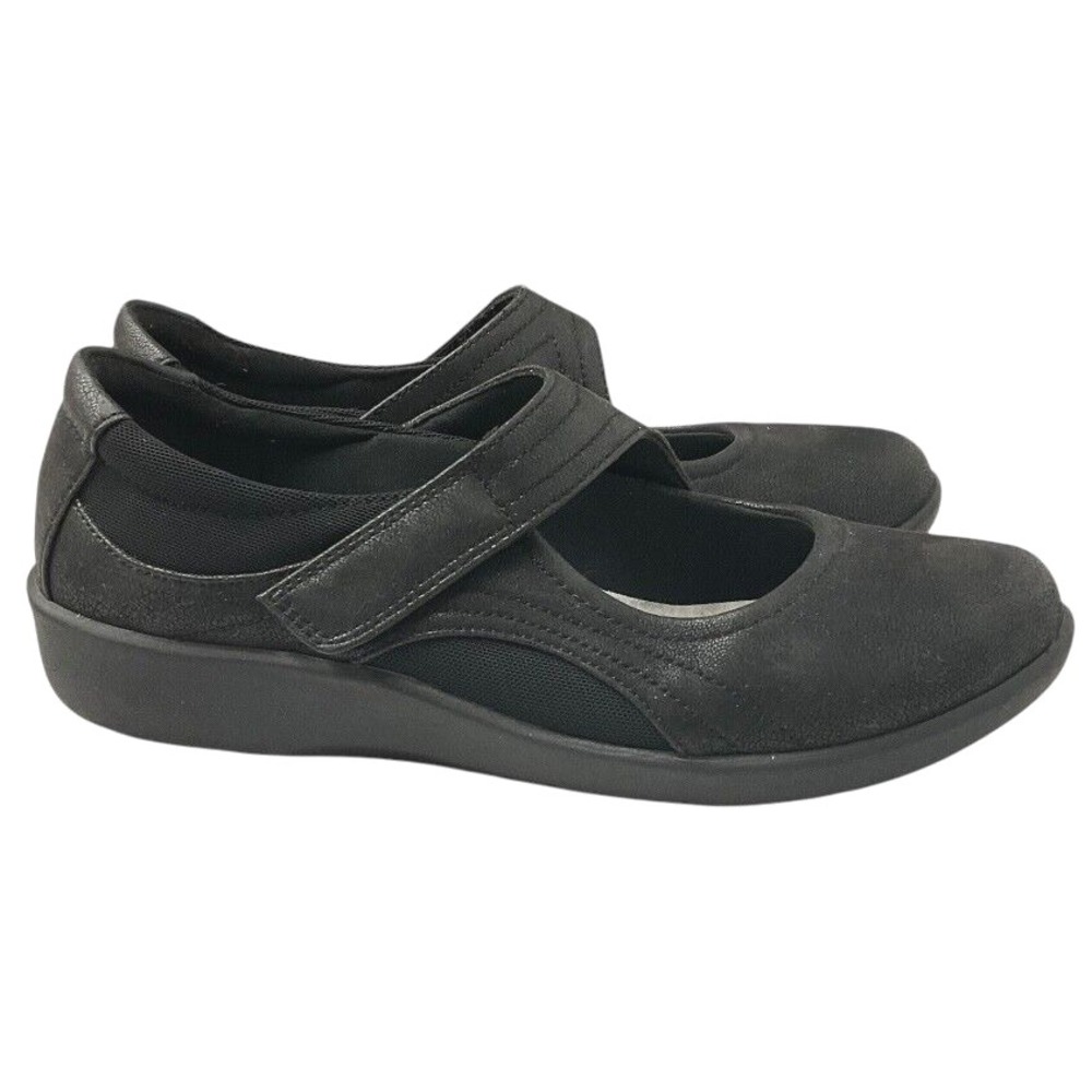 Cloudsteppers by Clarks Mary Jane Comfort Shoes Cushioned Black Size US 9 UK 6.5